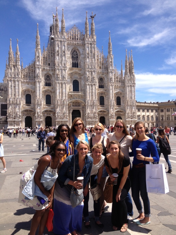 A tour of Milan's historic sites, such as its splendid, Gothic-style cathedral, preceded the final match. Photo: Mary Tendler. 